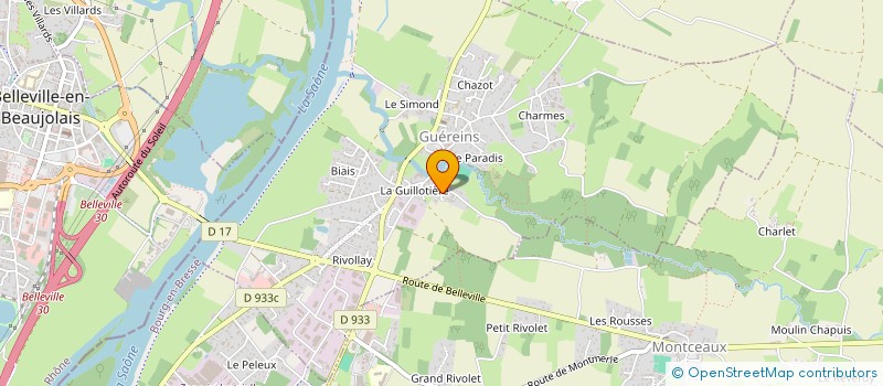 localisation de l'entreprise LA CALONNE  ARS-SUR-FORMANS