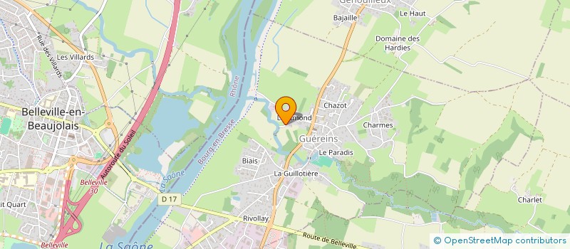 localisation de l'entreprise LA CALONNE  GUEREINS