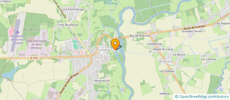 localisation de l'entreprise LA CALUDONIE  CUISERY