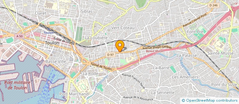 localisation de l'entreprise LA CALZONE à TOULON