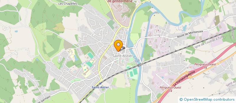 localisation de l'entreprise LA CALZONE C O  SAINT-ASTIER