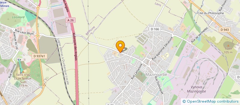 localisation de l'entreprise LA CAMARADERIE  MAZINGARBE