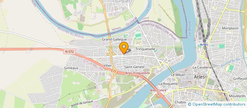 localisation de l'entreprise LA CAMARGUAISE à ARLES