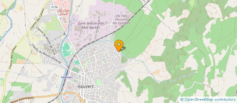 localisation de l'entreprise LA CAMARGUE à VAUVERT