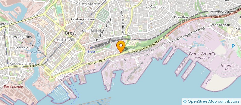 localisation de l'entreprise LA CAMARGUE à BREST