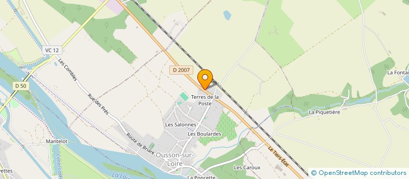 localisation de l'entreprise LA CAMARGUE  OUSSON-SUR-LOIRE