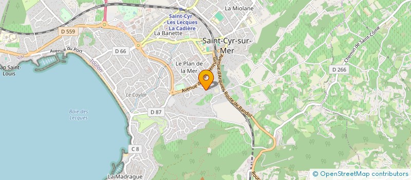 localisation de l'entreprise LA CAMARGUE à SAINT-CYR-SUR-MER