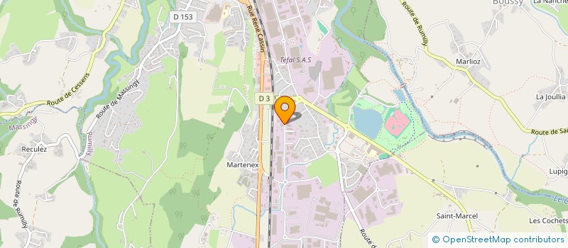 localisation de l'entreprise LA CAMARINE  RUMILLY