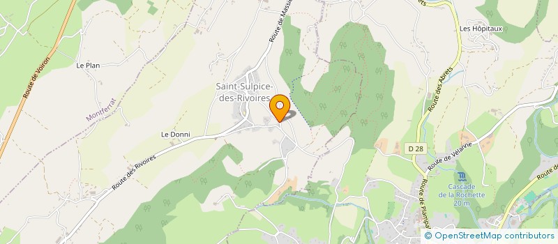 localisation de l'entreprise LA CAMARINIERE  SAINT-SULPICE-DES-RIVOIRES