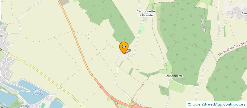 localisation de l'entreprise LA CAMBROUSSE  MILLY-SUR-THERAIN