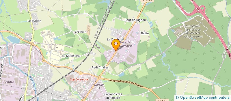 localisation de l'entreprise LA CAMBUSE à VIRIAT