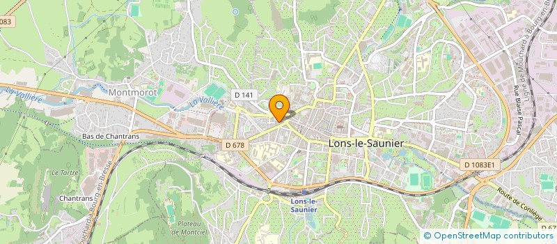 localisation de l'entreprise LA CAMBUSE à LONS-LE-SAUNIER