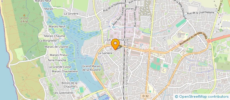 localisation de l'entreprise LA CAMBUSE D'OLONA à LES SABLES D'OLONNE