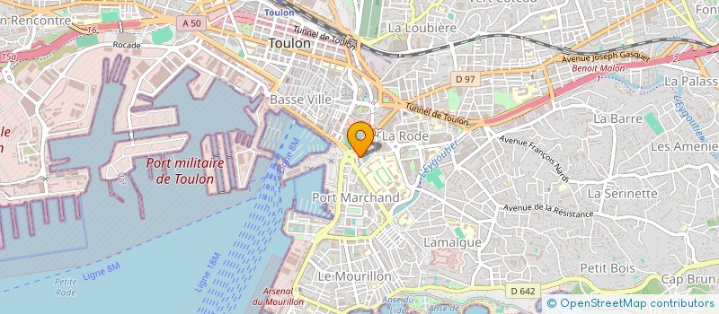 localisation de l'entreprise LA CAMBUSE DU CORSAIRE à TOULON
