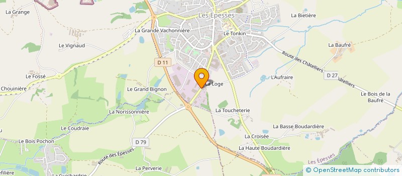 localisation de l'entreprise LA CAMBUZ  LES EPESSES