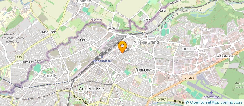 localisation de l'entreprise LA CAMERA DU LEMAN à VILLE-LA-GRAND