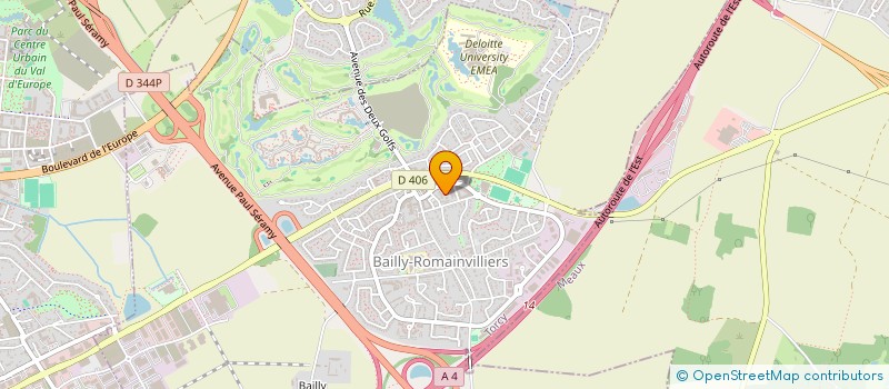 localisation de l'entreprise LA CAMMS  BAILLY-ROMAINVILLIERS