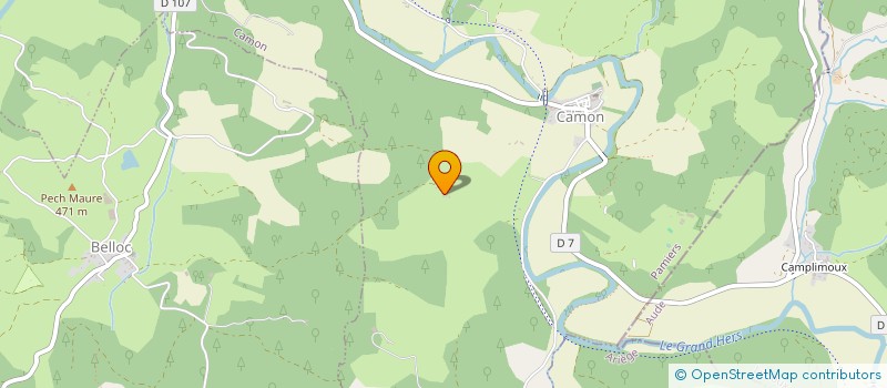 localisation de l'entreprise LA CAMONETTE à CAMON