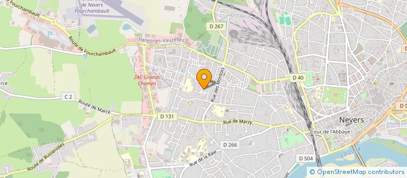 localisation de l'entreprise LA CAMOSINE à NEVERS