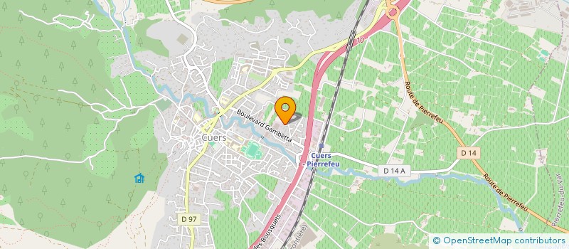 localisation de l'entreprise LA CAMPAGNE  CUERS