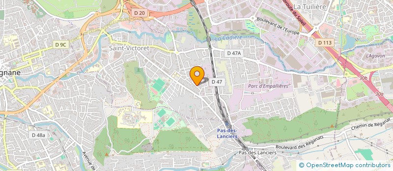 localisation de l'entreprise LA CAMPAGNE  SAINT-VICTORET