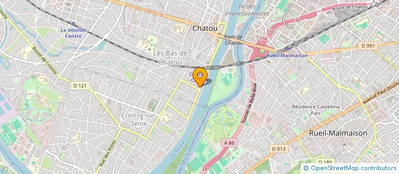 localisation de l'entreprise LA CAMPAGNE BERNARD  CHATOU