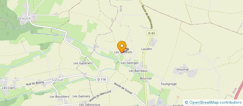 localisation de l'entreprise LA CAMPAGNE'MENT BIEN-ETRE  VICQ