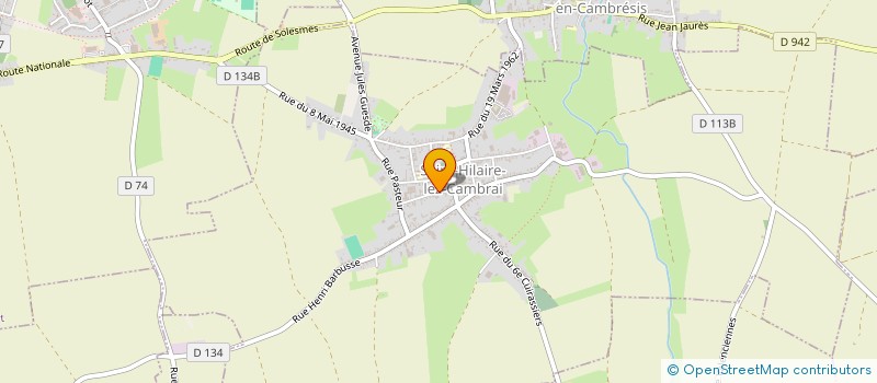 localisation de l'entreprise LA CAMPANULE  SAINT-HILAIRE-LEZ-CAMBRAI