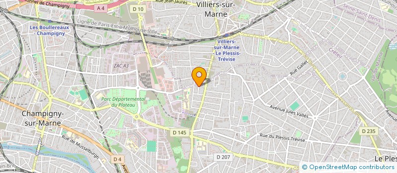 localisation de l'entreprise LA CAMPINOISE DES CUIRS à CHAMPIGNY-SUR-MARNE