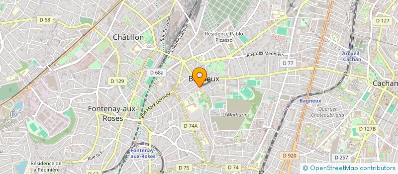 localisation de l'entreprise LA CAMUSETTE à BAGNEUX