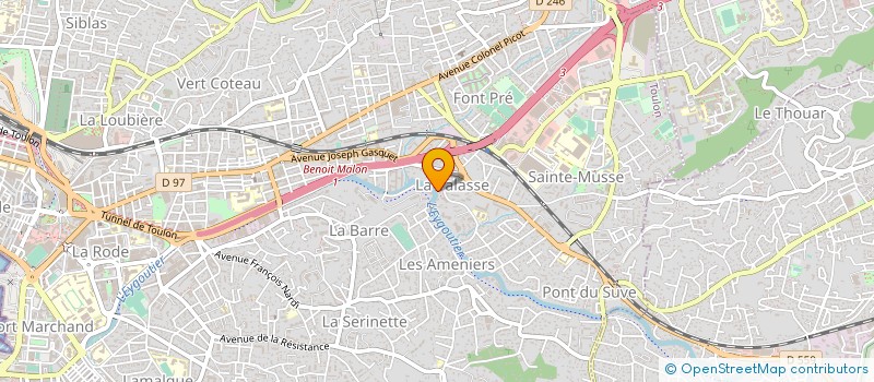 localisation de l'entreprise LA CANAL  TOULON