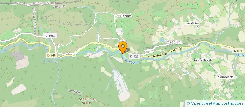 localisation de l'entreprise LA CANARDE  VERCOIRAN