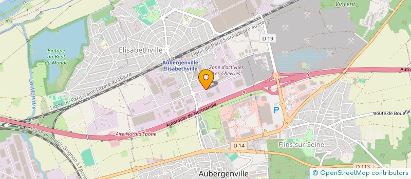 localisation de l'entreprise LA CANCALAISE  AUBERGENVILLE