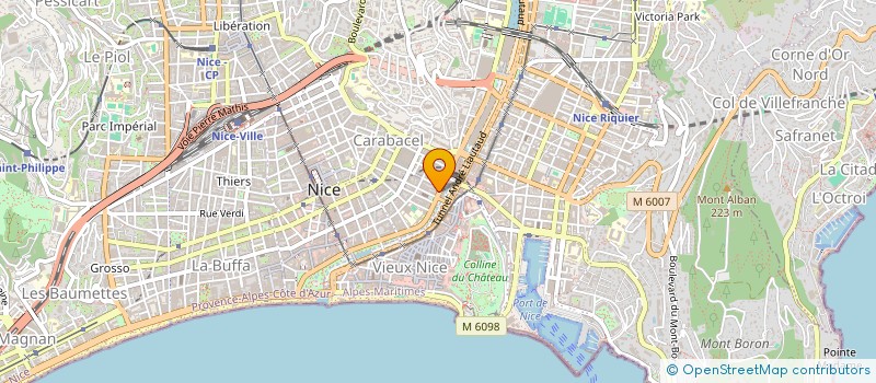 localisation de l'entreprise LA CANDELA à NICE