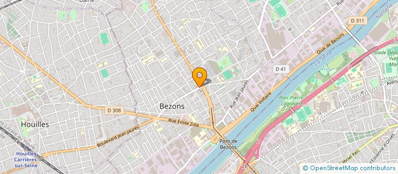 localisation de l'entreprise LA CANE FLEURIE à BEZONS