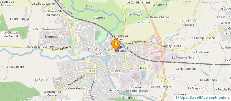 localisation de l'entreprise LA CANE MONTFORTAISE  MONTFORT-SUR-MEU