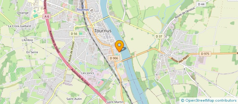 localisation de l'entreprise LA CANEBIERE  TOURNUS