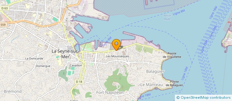 localisation de l'entreprise LA CANEBIERE à LA SEYNE SUR MER