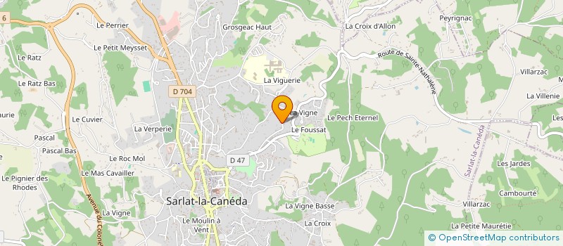 localisation de l'entreprise LA CANEDA à SARLAT-LA-CANEDA