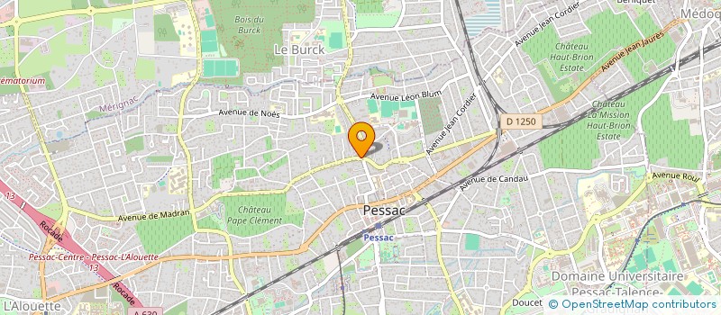 localisation de l'entreprise LA CANELETTE  PESSAC