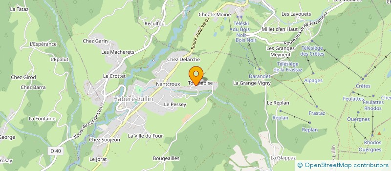 localisation de l'entreprise LA CANFOUINE DES NINIS  HABERE-LULLIN