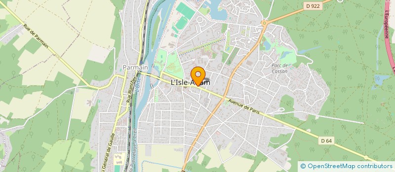 localisation de l'entreprise LA CANICHERIE  CHAMPAGNE-SUR-OISE