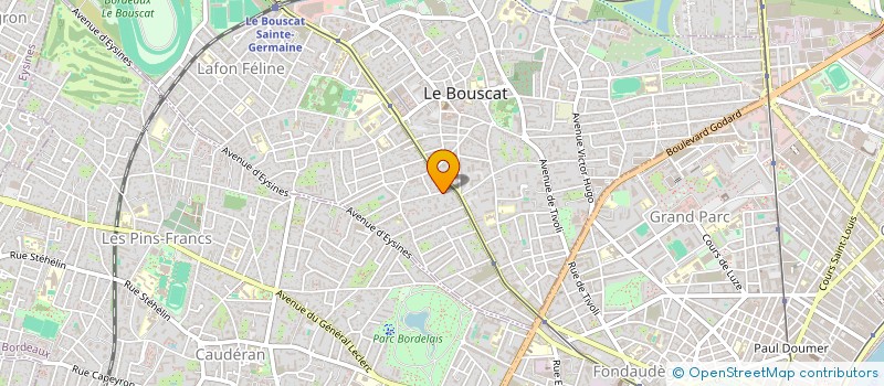 localisation de l'entreprise LA CANILLOUSE  LE BOUSCAT