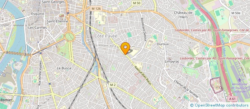 localisation de l'entreprise LA CANNE A BOUT FERRE à TOULOUSE