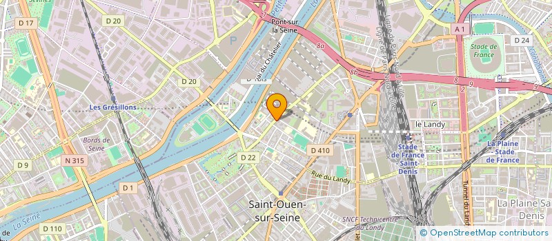 localisation de l'entreprise LA CANNE A SUCRE à SAINT-OUEN-SUR-SEINE
