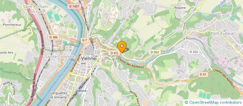 localisation de l'entreprise LA CANNELLE  VIENNE