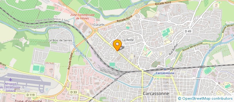 localisation de l'entreprise LA CANNELLE à CARCASSONNE