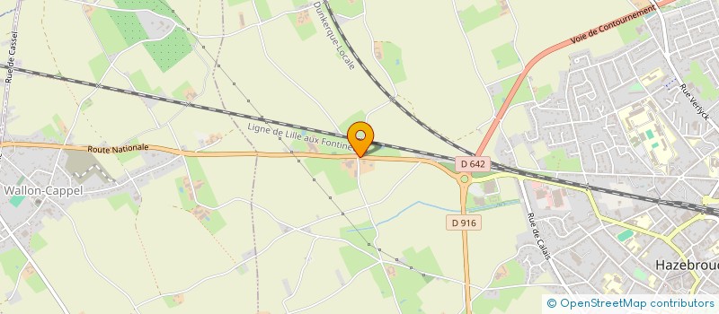 localisation de l'entreprise LA CANNEWEELE  HAZEBROUCK