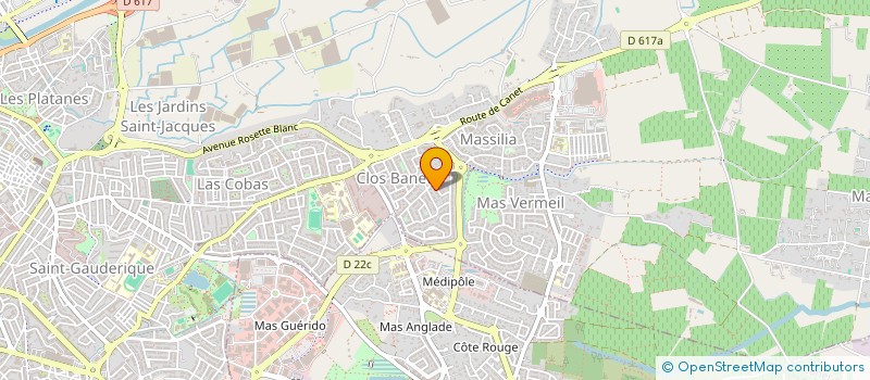 localisation de l'entreprise LA CANOPEE 4  PERPIGNAN
