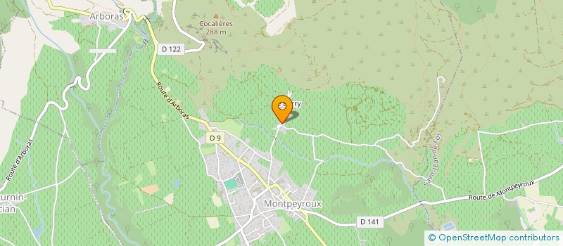 localisation de l'entreprise LA CANOPEE  MONTPEYROUX